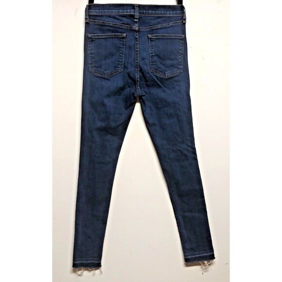 Veronica Beard Jeans Blue Kate Skinny 10” High Rise Stretch Grotto 28x28.5 EUC - Picture 4 of 10